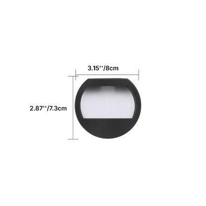 Modern Minimalist Round Square LED Outdoor Solar Waterproof Patio Step Light For Outdoor Patio