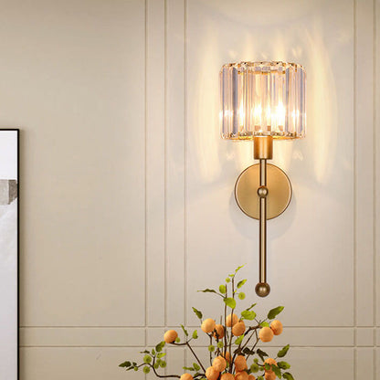 Traditional Vintage Iron Glass Round Bird 1-Light Wall Sconce Lamp for Living Room