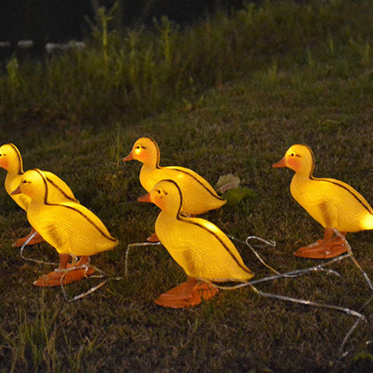 Contemporary Creative PE Duck LED Lawn Animal Decorative Landscape Light For Outdoor