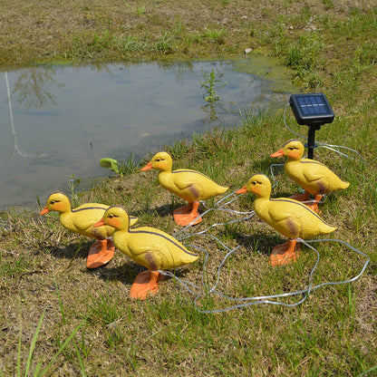 Contemporary Creative PE Duck LED Lawn Animal Decorative Landscape Light For Outdoor