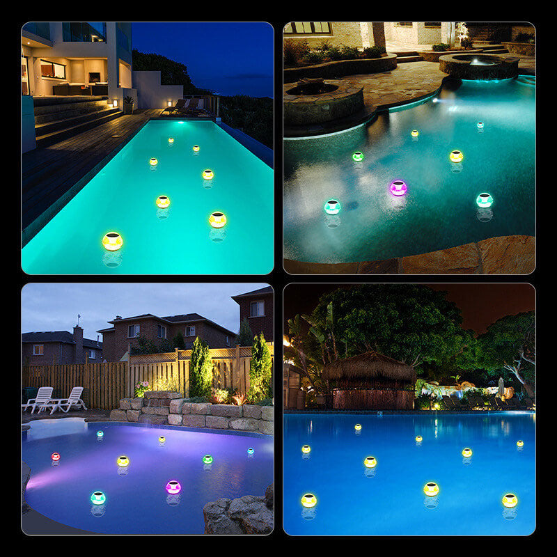 Modern Round Outdoor Waterproof Solar LED Water Drift Light