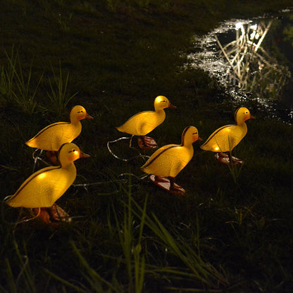 Contemporary Creative PE Duck LED Lawn Animal Decorative Landscape Light For Outdoor