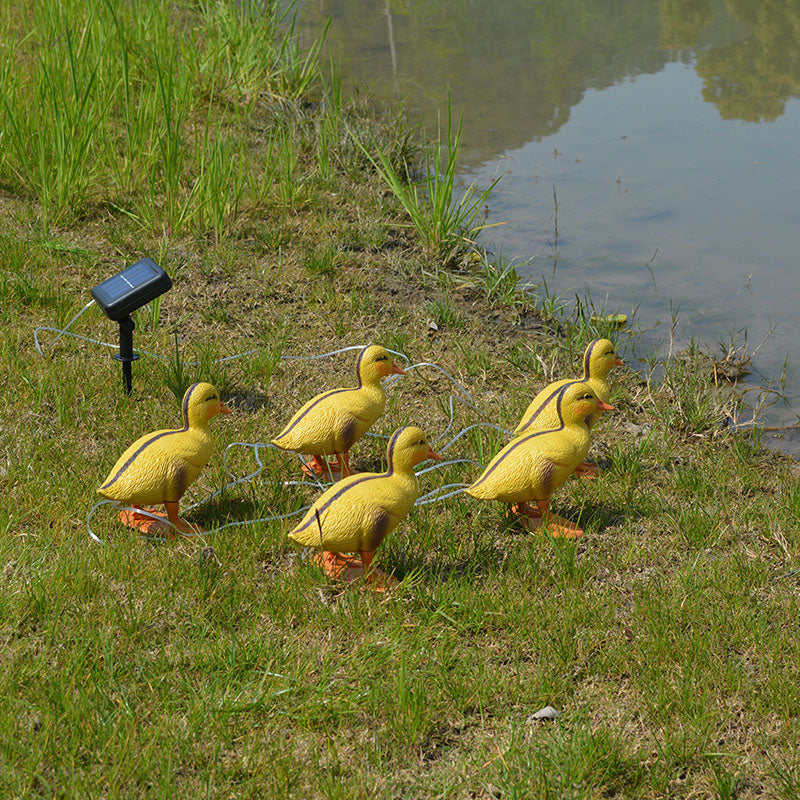 Contemporary Creative PE Duck LED Lawn Animal Decorative Landscape Light For Outdoor