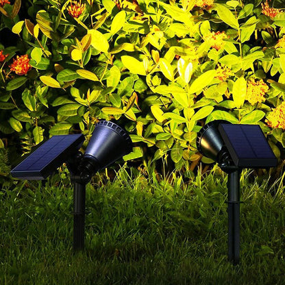 Solar Waterproof ABS Rotatable LED Outdoor Lawn Insert Landscape Light