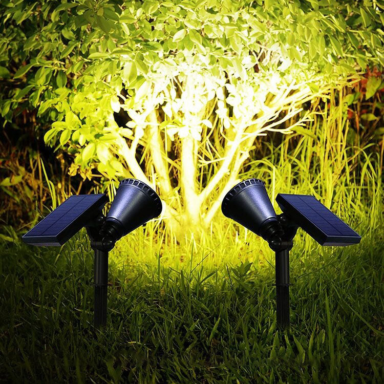 Solar Waterproof ABS Rotatable LED Outdoor Lawn Insert Landscape Light