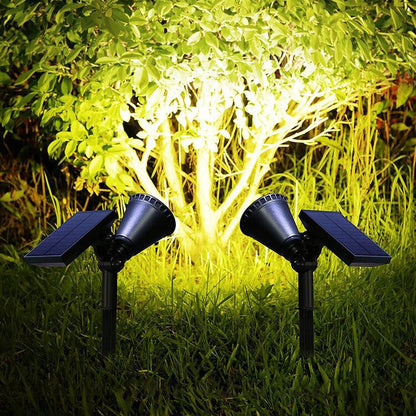 Solar Waterproof ABS Rotatable LED Outdoor Lawn Insert Landscape Light