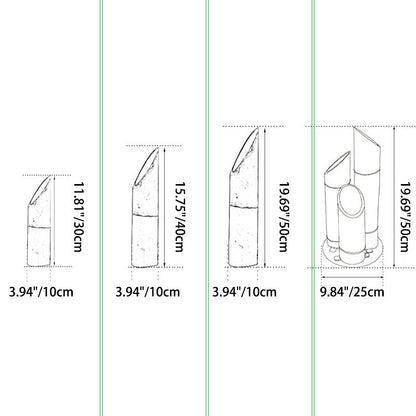 Contemporary Creative Waterproof Solar Resin Bamboo LED Landscape Lighting Outdoor Light For Garden