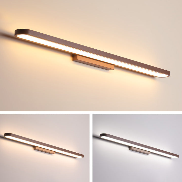 Modern Minimalist Circular Aluminum Vanity Light LED Mirror Front Wall Sconce Lamp For Bathroom