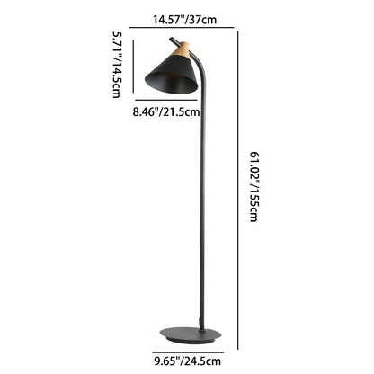 Contemporary Nordic Round Macaron Metal 1-Light Standing Floor Lamp For Living Room
