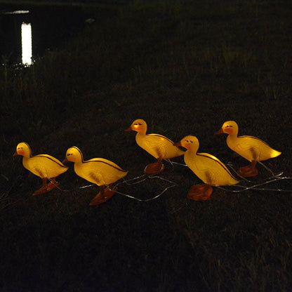 Contemporary Creative PE Duck LED Lawn Animal Decorative Landscape Light For Outdoor