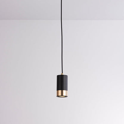 Modern Minimalist Column Iron Mini 1-Light Pendant Light For Living Room