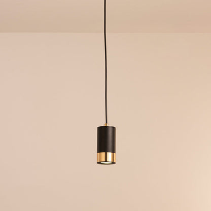 Modern Minimalist Column Iron Mini 1-Light Pendant Light For Living Room