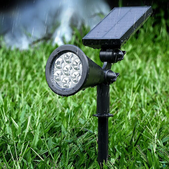 Solar Waterproof ABS Rotatable LED Outdoor Lawn Insert Landscape Light