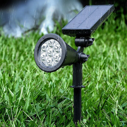 Solar Waterproof ABS Rotatable LED Outdoor Lawn Insert Landscape Light