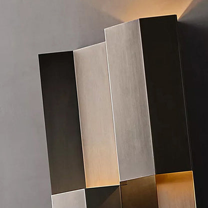 Contemporary Retro Waterproof Stainless Steel Rectangular LED Wall Sconce Lamp For Outdoor Patio