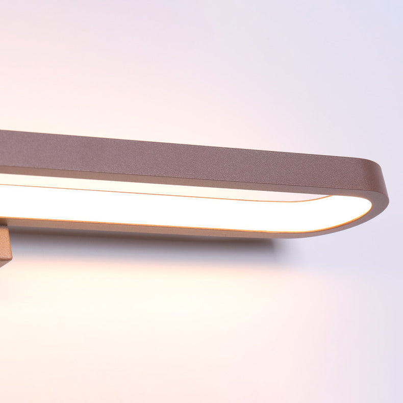 Modern Minimalist Circular Aluminum Vanity Light LED Mirror Front Wall Sconce Lamp For Bathroom