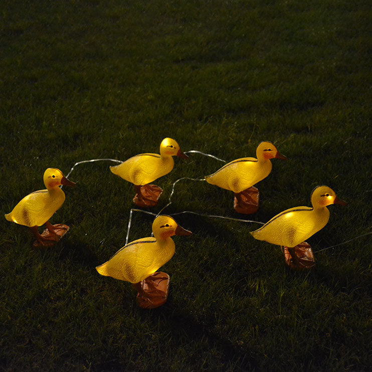 Contemporary Creative PE Duck LED Lawn Animal Decorative Landscape Light For Outdoor