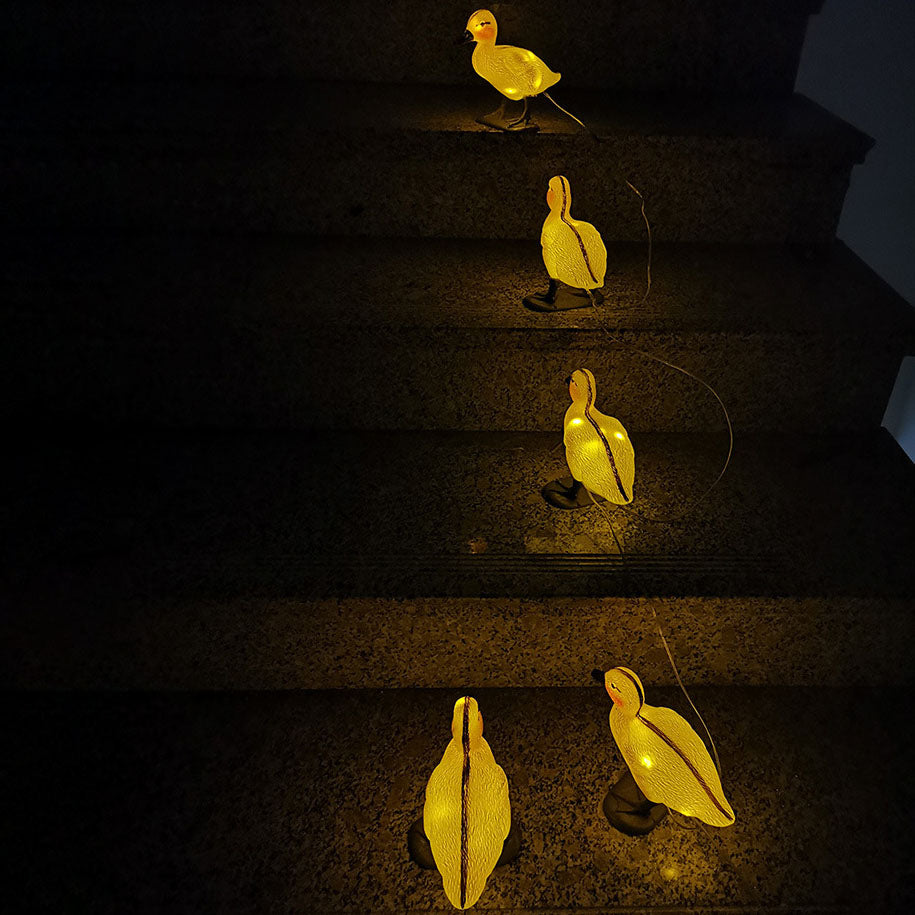 Contemporary Creative PE Duck LED Lawn Animal Decorative Landscape Light For Outdoor