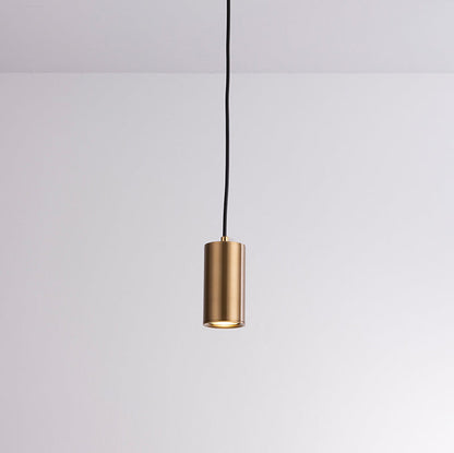 Modern Minimalist Column Iron Mini 1-Light Pendant Light For Living Room