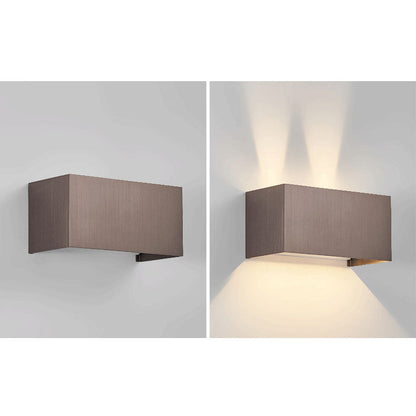 Modern Minimalist Aluminum Square Flat Adjustable Beam LED Reading Wall Sconce Lamp For Entryway
