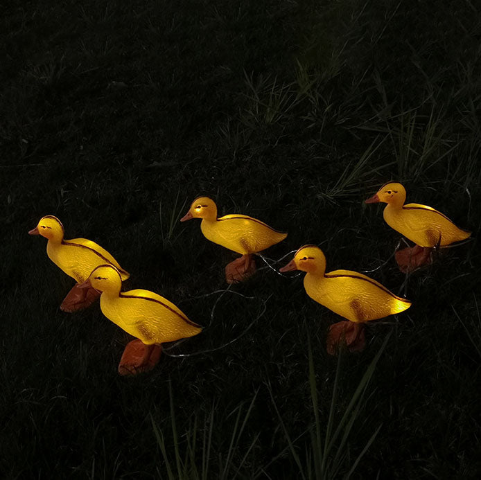 Contemporary Creative PE Duck LED Lawn Animal Decorative Landscape Light For Outdoor