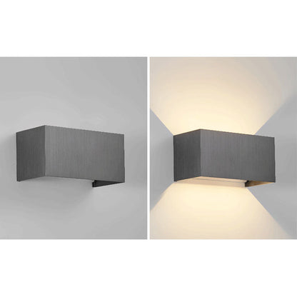 Modern Minimalist Aluminum Square Flat Adjustable Beam LED Reading Wall Sconce Lamp For Entryway