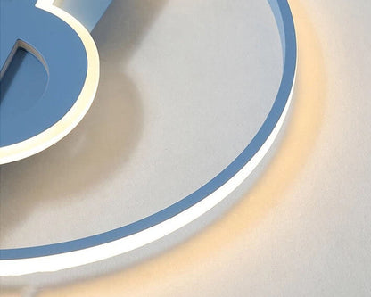 Nordic Creative Music Notes Design LED Flush Mount Ceiling Light