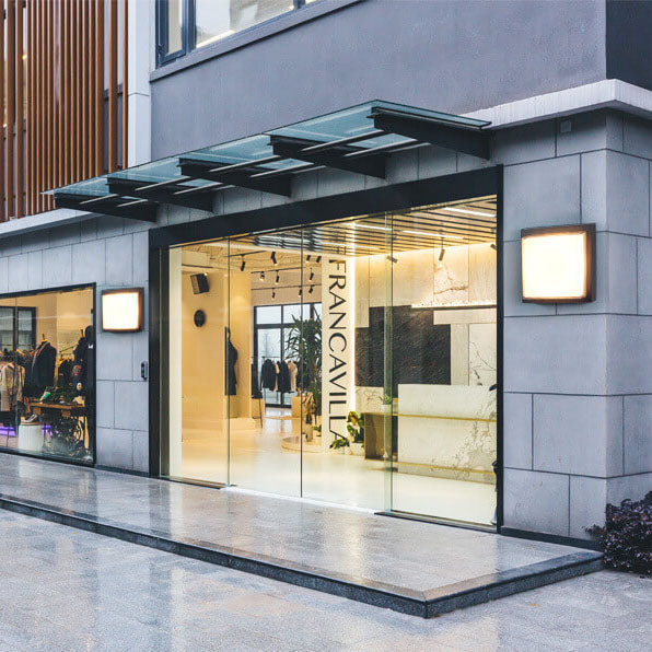 Modern Minimalist Square Aluminum Acrylic Induction LED Flush Mount Ceiling Light For Outdoor