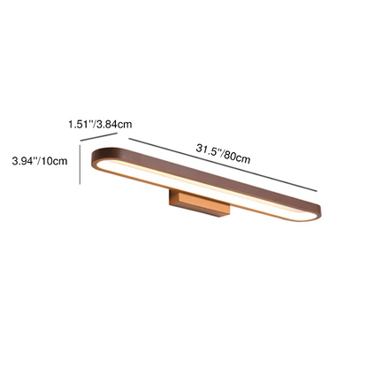 Modern Minimalist Circular Aluminum Vanity Light LED Mirror Front Wall Sconce Lamp For Bathroom