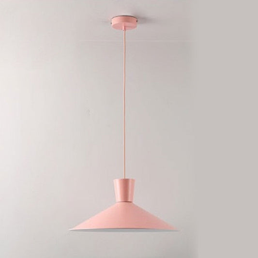 Nordic Macaron Color Solid Color Minimalist 1-Light Pendant Light