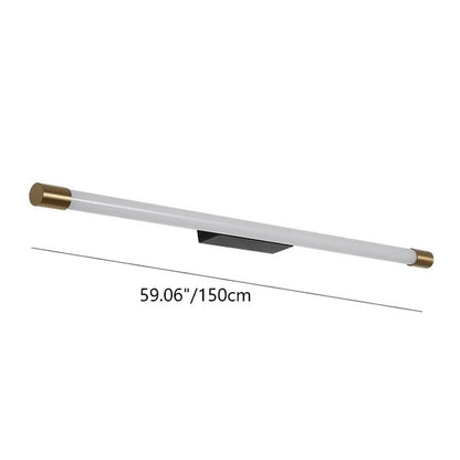 Modern Minimalist Vanity Thin Tube Aluminum PC LED  Wall Sconce Lamp for Living Room