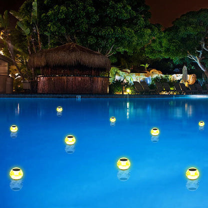 Modern Round Outdoor Waterproof Solar LED Water Drift Light