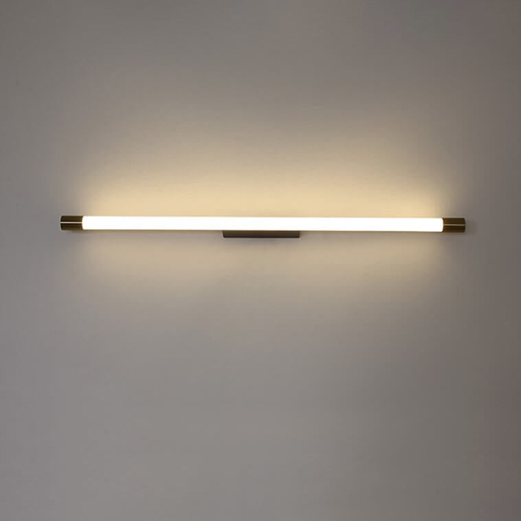 Modern Minimalist Vanity Thin Tube Aluminum PC LED  Wall Sconce Lamp for Living Room