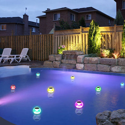 Modern Round Outdoor Waterproof Solar LED Water Drift Light