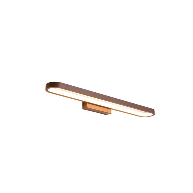 Modern Minimalist Circular Aluminum Vanity Light LED Mirror Front Wall Sconce Lamp For Bathroom