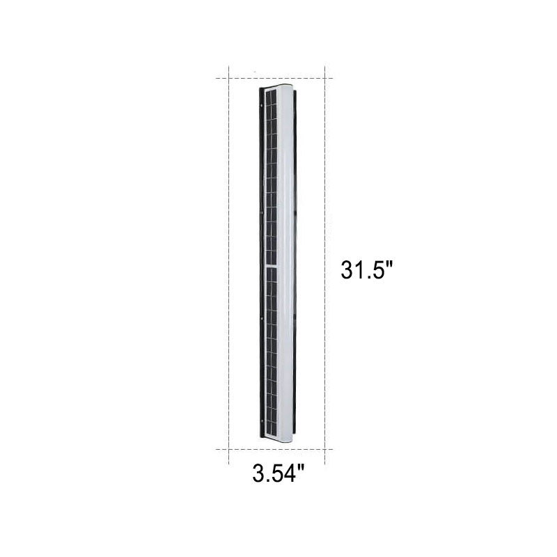 Modern Long Acrylic Solar LED Waterproof Outdoor Garden Wall Light