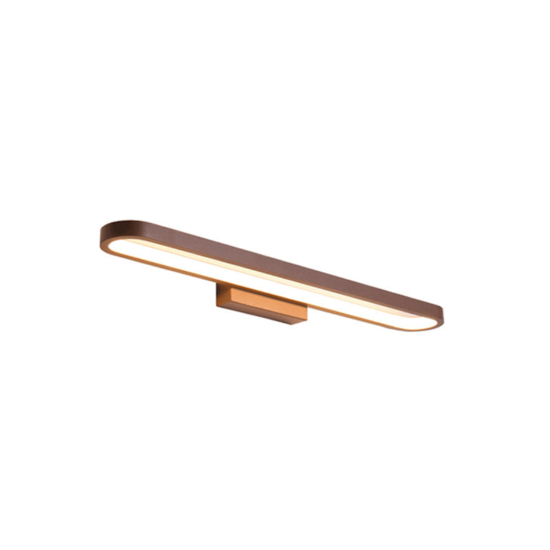 Modern Minimalist Circular Aluminum Vanity Light LED Mirror Front Wall Sconce Lamp For Bathroom
