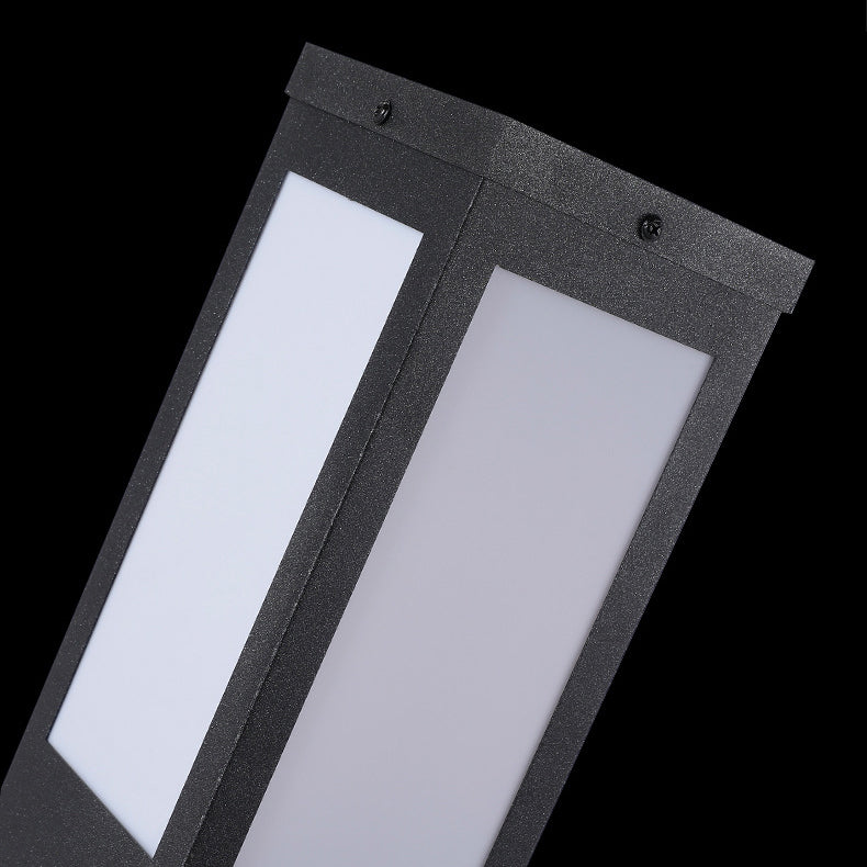 Modern Minimalist Solar Waterproof Metal & PC Pillar LED Outdoor Light Landscape Lighting For Garden & Outdoor Patio