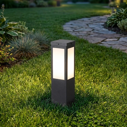 Modern Minimalist Waterproof Metal & PC Pillar 1-Light Outdoor Light Landscape Lighting For Garden & Outdoor Patio