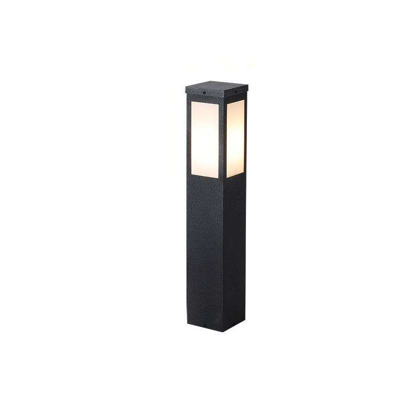 Modern Minimalist Solar Waterproof Metal & PC Pillar LED Outdoor Light Landscape Lighting For Garden & Outdoor Patio