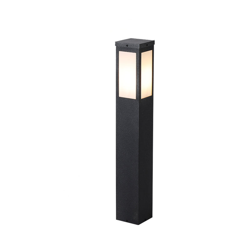 Modern Minimalist Solar Waterproof Metal & PC Pillar LED Outdoor Light Landscape Lighting For Garden & Outdoor Patio