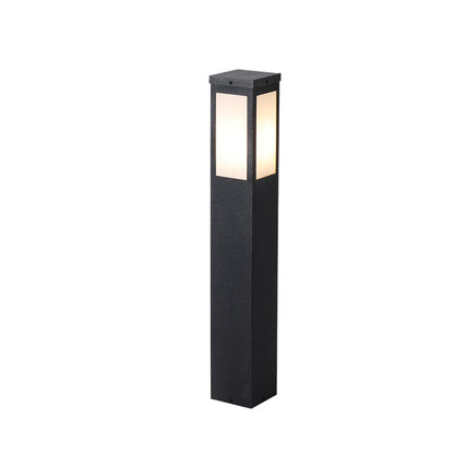 Modern Minimalist Solar Waterproof Metal & PC Pillar LED Outdoor Light Landscape Lighting For Garden & Outdoor Patio
