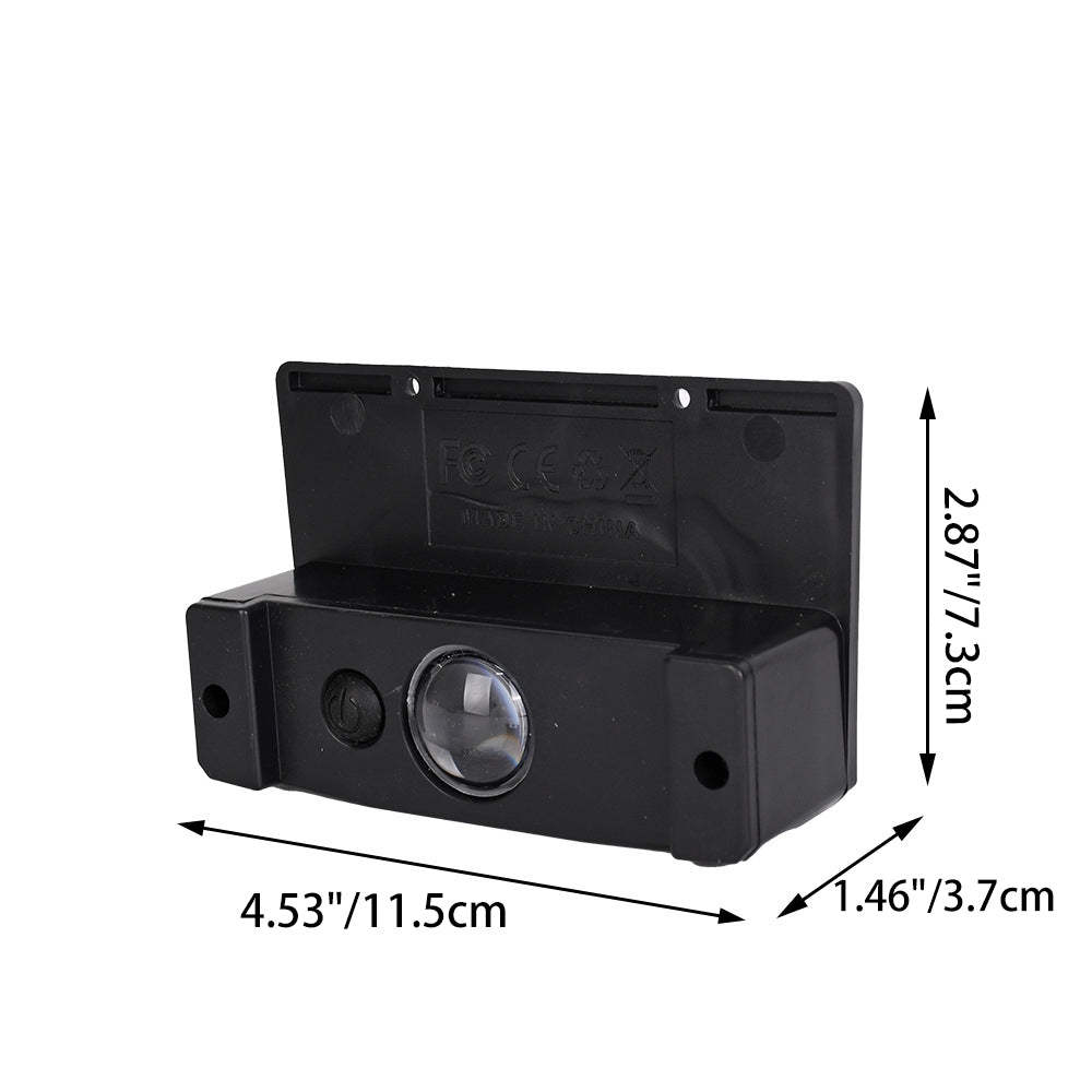 Modern Simplicity Solar Waterproof ABS Rectangular LED Wall Sconce Lamp For Garden And Outdoor Patio