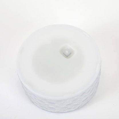 Modern Minimalist Solar Round Ice Brick Shape Acrylic LED Outdoor Light For Garden