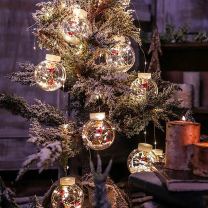 Contemporary Creative Christmas Tree Snowman LED Decoration String Lights For Living Room