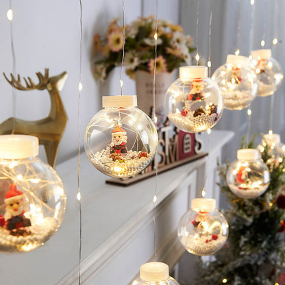 Contemporary Creative Christmas Tree Snowman LED Decoration String Lights For Living Room