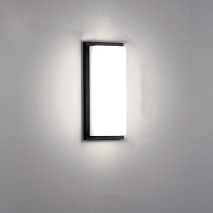 Modern Simplicity Square ABS LED Waterproof Outdoor Wall Sconce Lamp For Garden