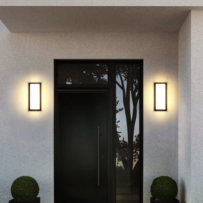 Modern Simplicity Square ABS LED Waterproof Outdoor Wall Sconce Lamp For Garden