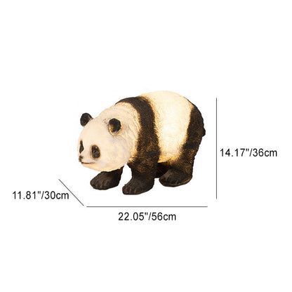 Modern Art Deco Solar Waterproof Resin Fiberglass Imitation Panda Bamboo Shoot LED Outdoor Light Landscape Lighting For Garden