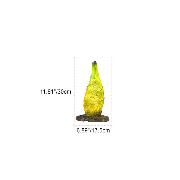 Modern Art Deco Solar Waterproof Resin Fiberglass Imitation Panda Bamboo Shoot LED Outdoor Light Landscape Lighting For Garden